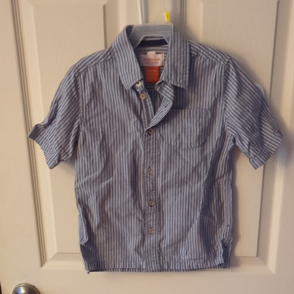 Blue Striped Kids Shirt